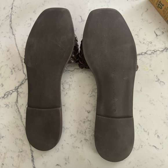 LOEFFLER RANDALL New Joey Sandals Braided Leather Sandal flats flat 9 br… - Picture 5 of 5